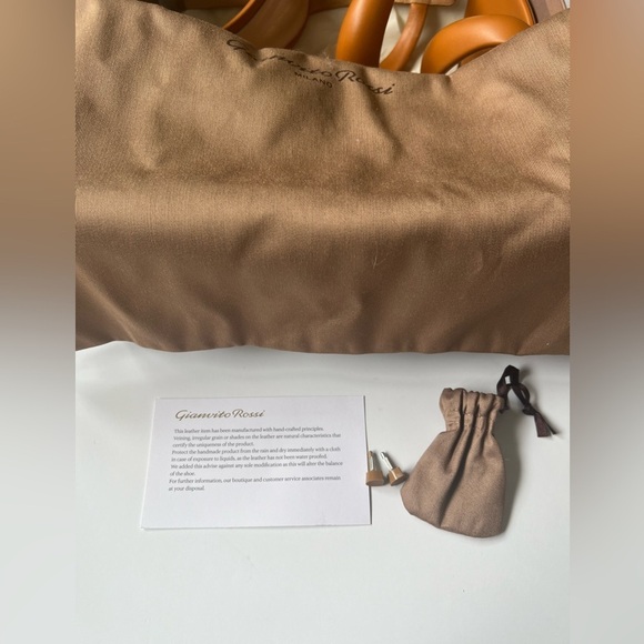 Gianvito Rossi Tan Leather Sandals - Picture 5 of 5